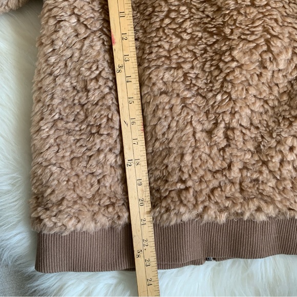 BB Dakota Brown Size XS Fuzzy Jacket Teddy Plush Soft Cozy Warm Coat New - Picture 16 of 16